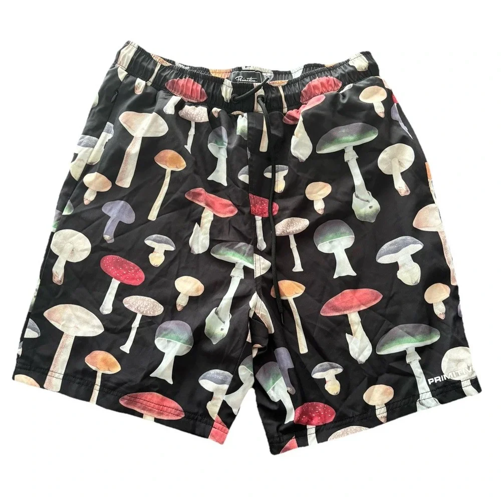 Primitive Ashbury Boardshorts Mushrooms Print Size Medium